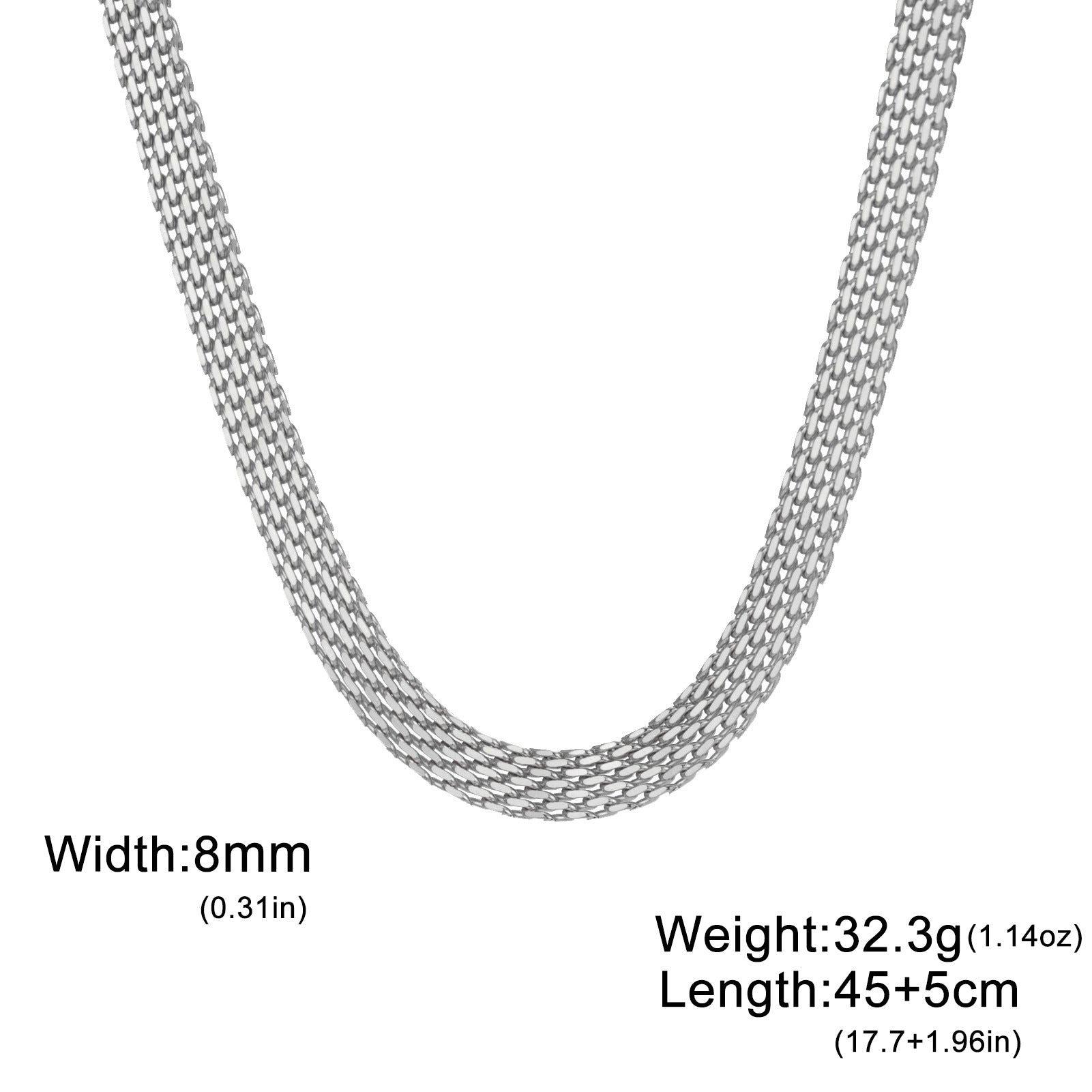 Wholesale Stainless Steel Mesh Necklace