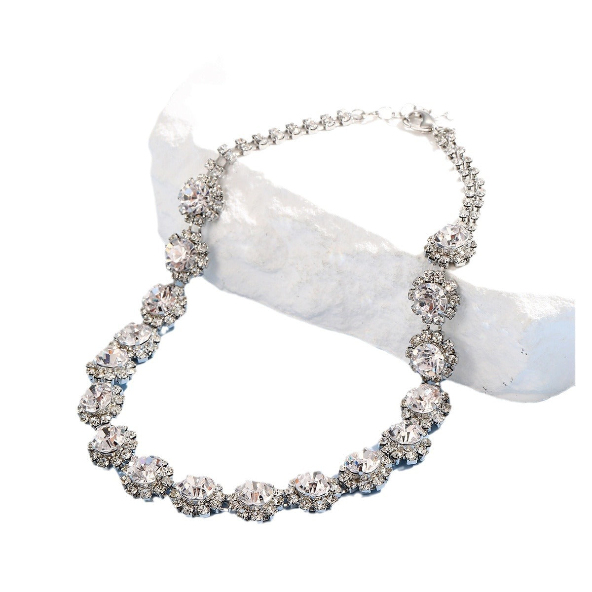 Wholesale Plum Blossom Water Diamond Necklaces