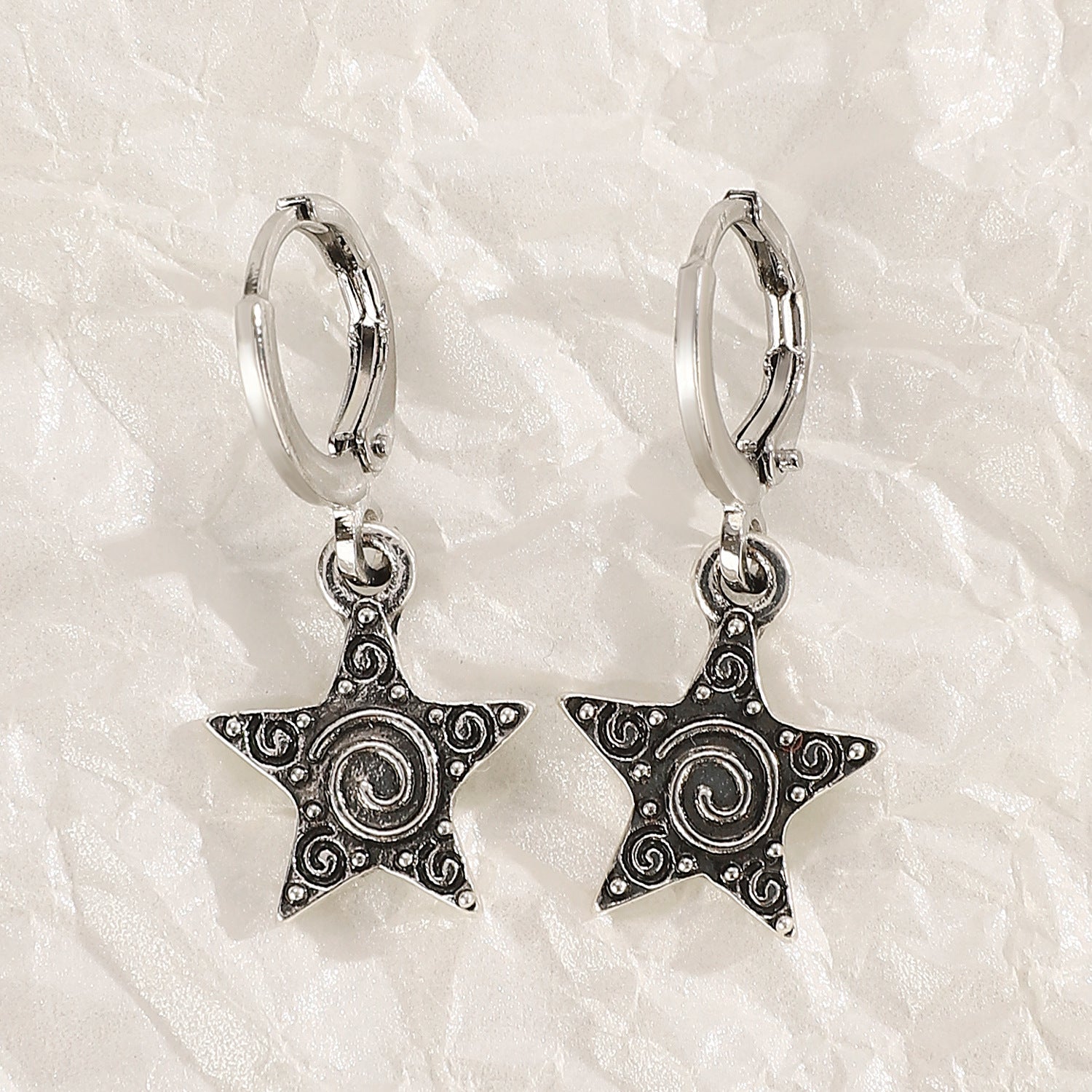 Wholesale Trendy Silver Cross Earrings For Women Hip Hop Party Jewelry Gift Boutique Accessory