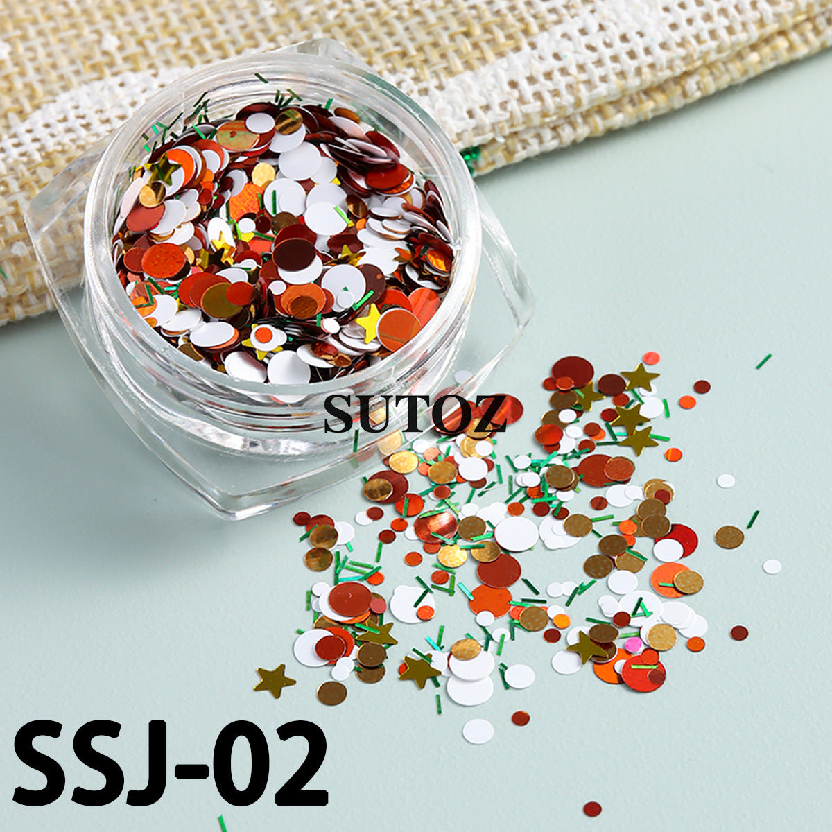 Wholesale Christmas  nail art sequins DIY flash thin sequins