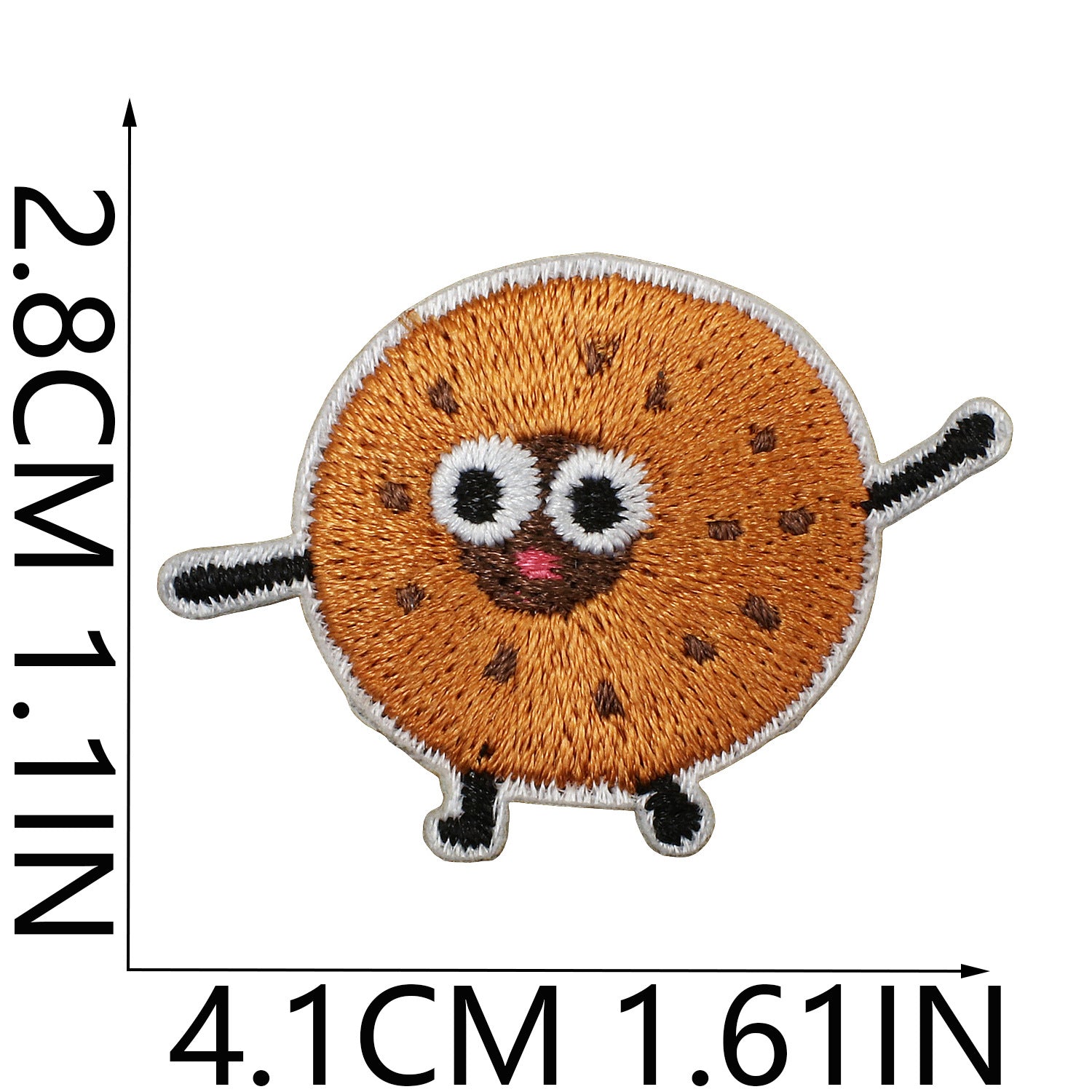 Wholesale Cartoon Matcha Croissant Embroidery Patch For Clothing Hats DIY Craft Decorative Accent