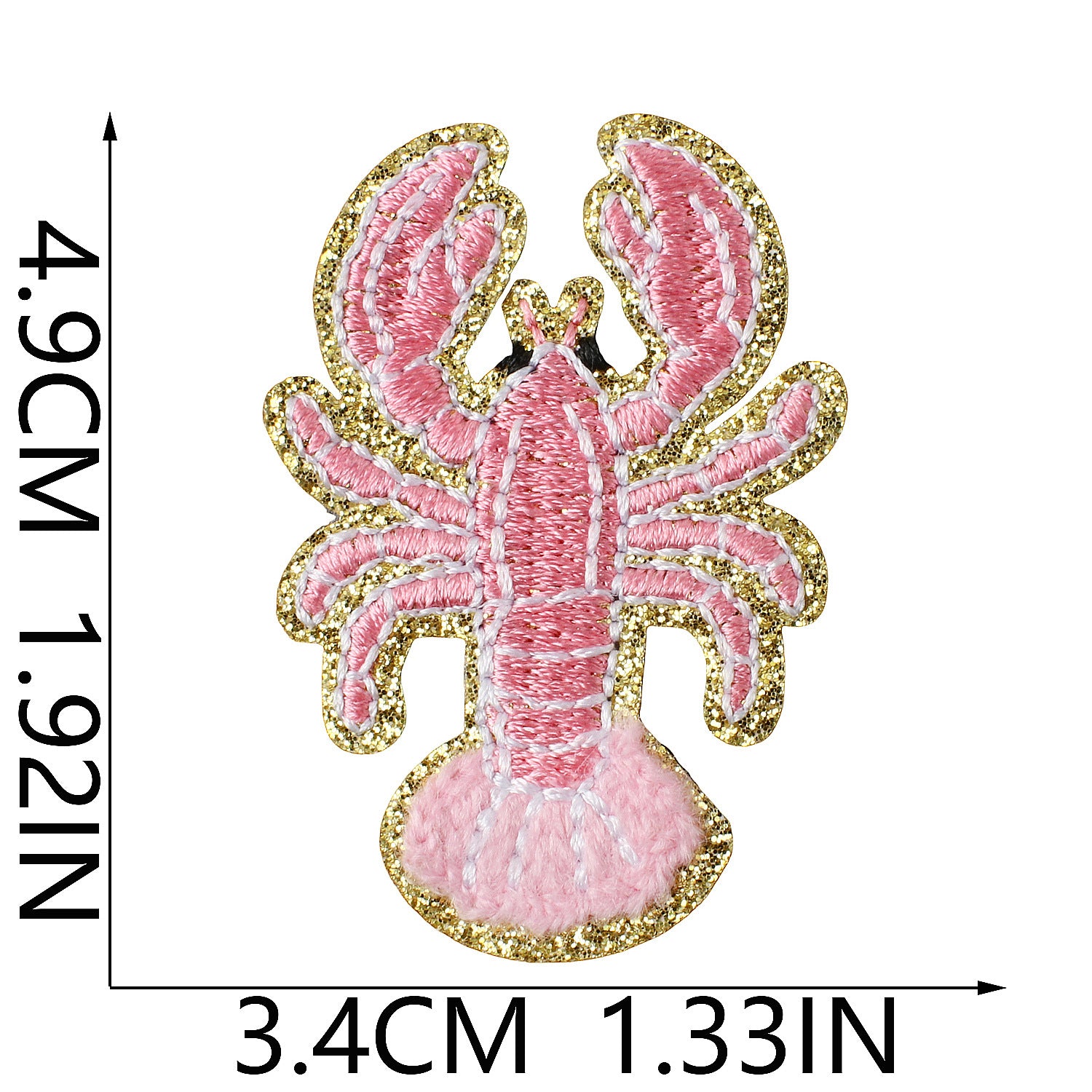 Wholesale Trendy Glitter Embroidered Iron On Patch Summer Beach Party Design For Swimwear Towels And Clothing