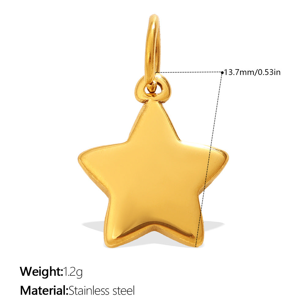 Wholesale Star Moon Angel Diamond Set Necklace Pendant Accessories