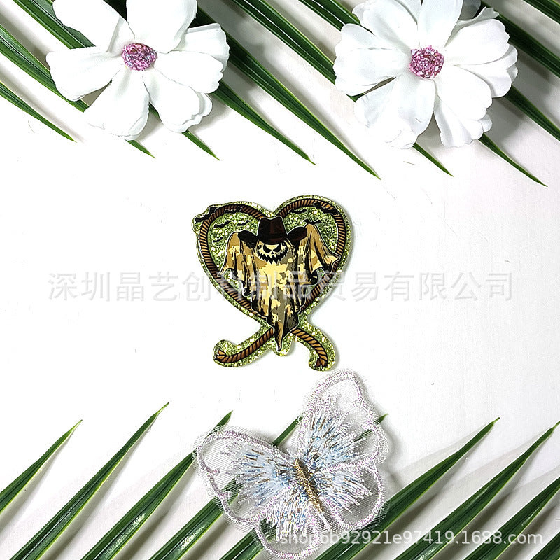 Wholesale 10pcs/pack Halloween sequin acrylic DIY accessories