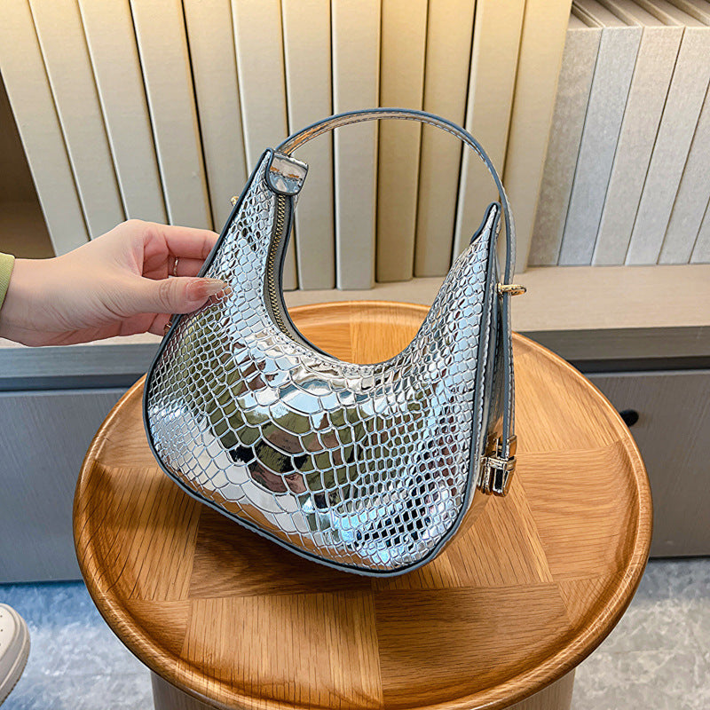 Wholesale PU Crocodile Pattern Single Shoulder Handbags