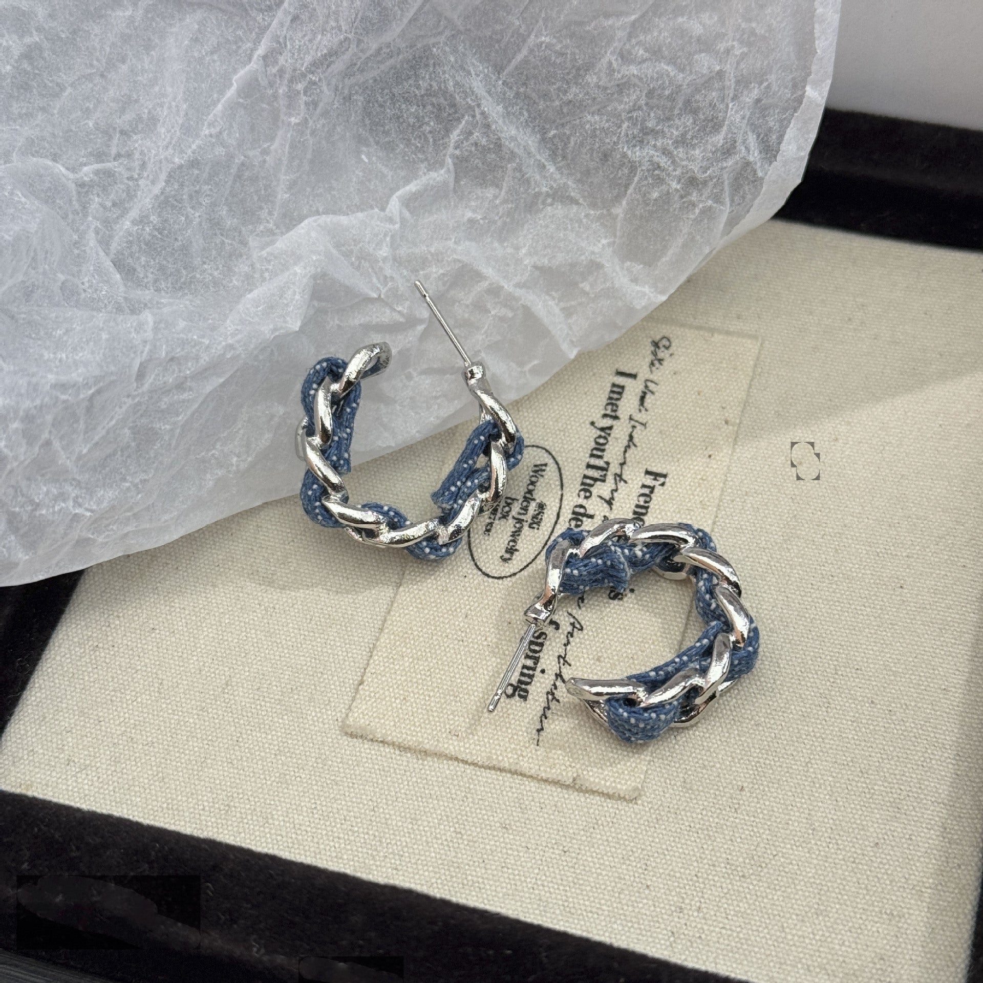 Wholesale Retro C Shaped Metal Earrings Geometric Oval Design Everyday Wear Boutique Resale