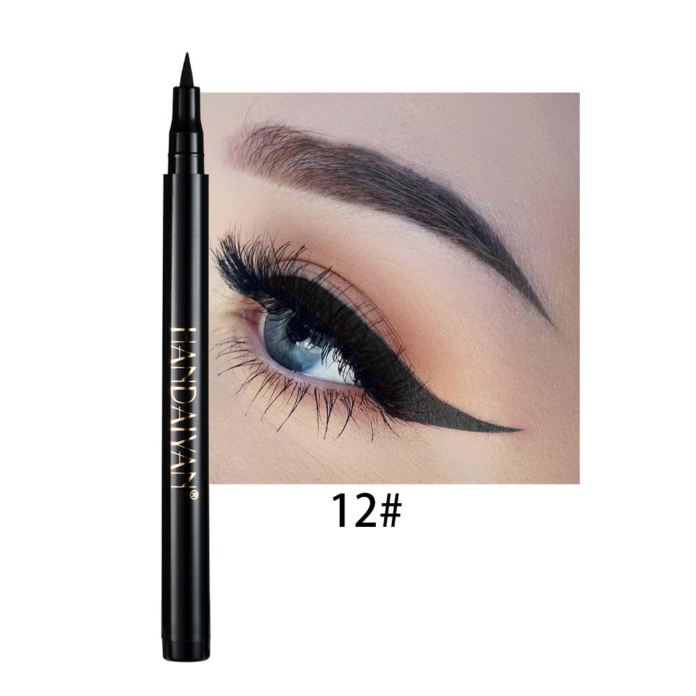 Wholesale Rainbow DIY Color Eyeliner Liquid Is Not Easy To Smudge Matte Eyeliner Pen