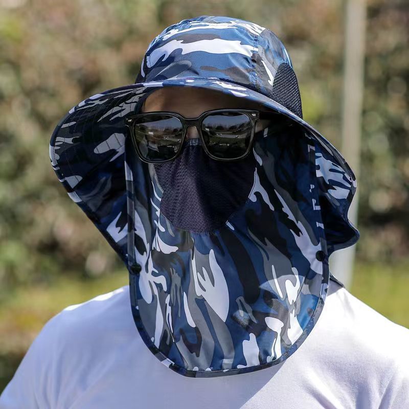 Wholesale Anti-UV and Waterproof Travel Face-covering Neck Cap for Men