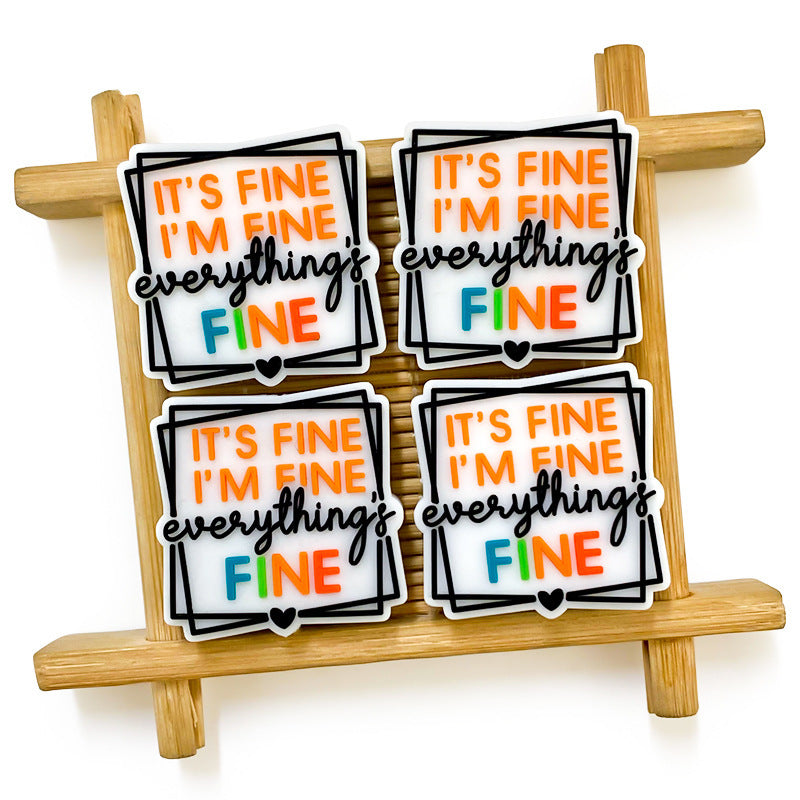 Wholesale 10pcs English Food Grade Focal Beads