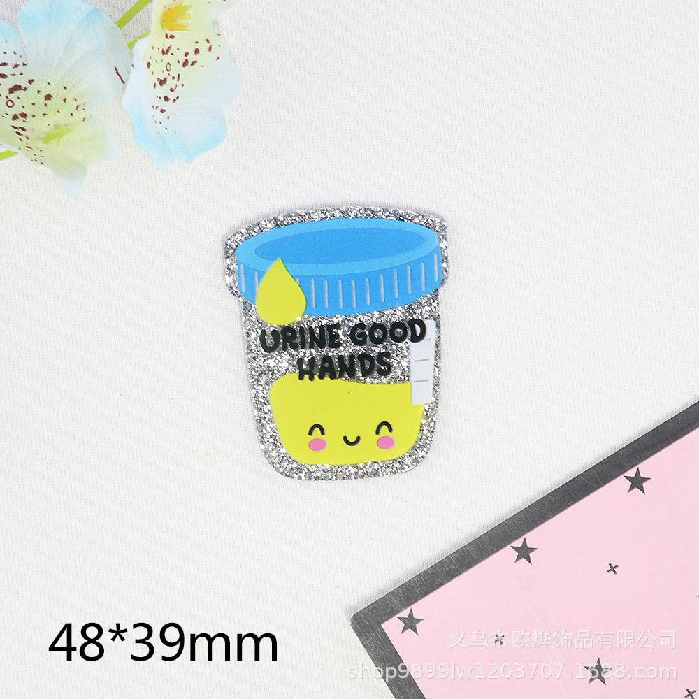 Wholesale 10PCS FlatBack Organ Medical Supplies Acrylic Pin Cute DIY Patch With