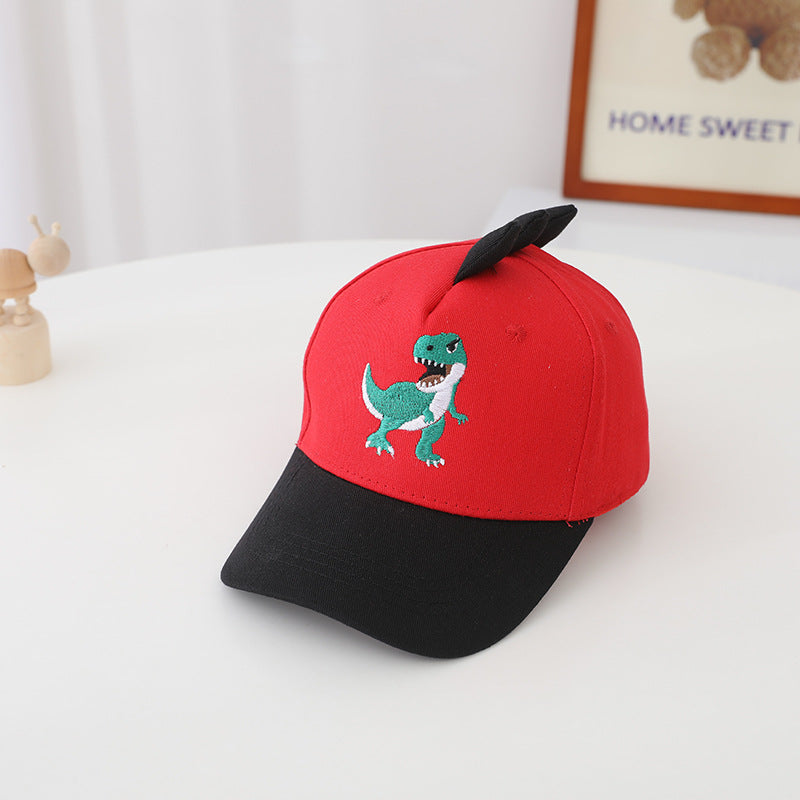 Wholesale Cartoon Printed Dinosaur Shaped Kids Baseball Cap