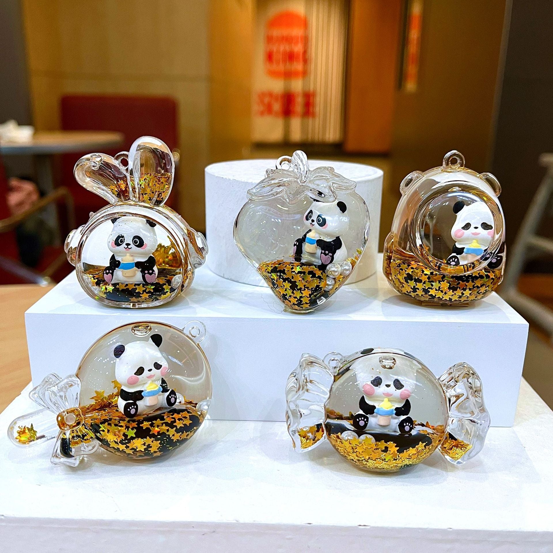 Wholesale Acrylic red panda keychain