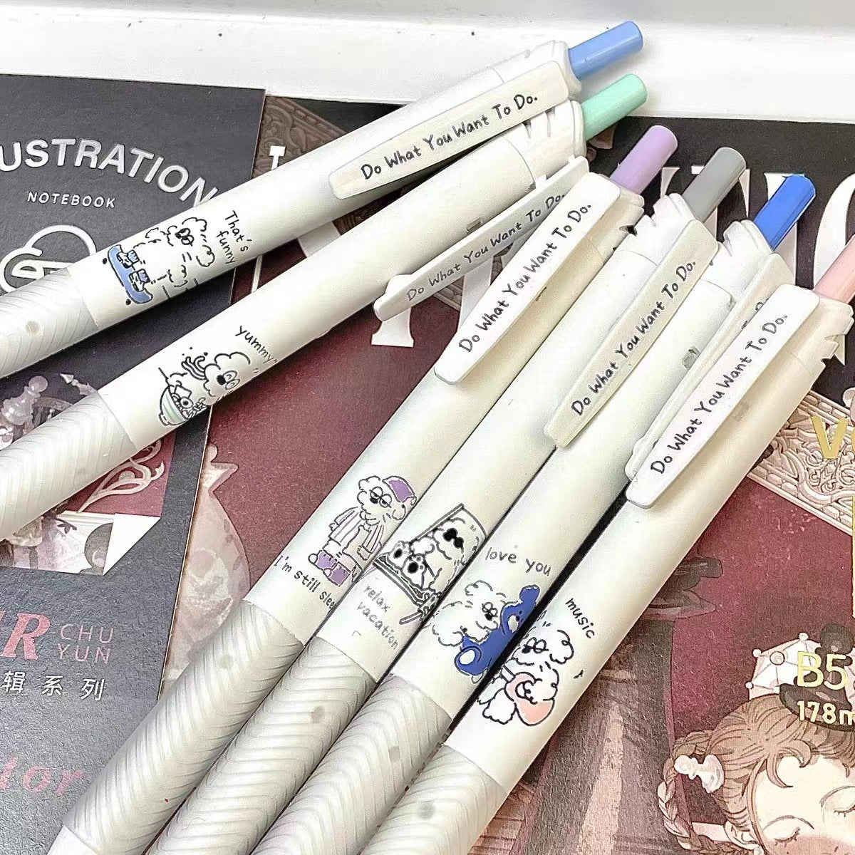 Wholesale Plastic Push Neutral Pens