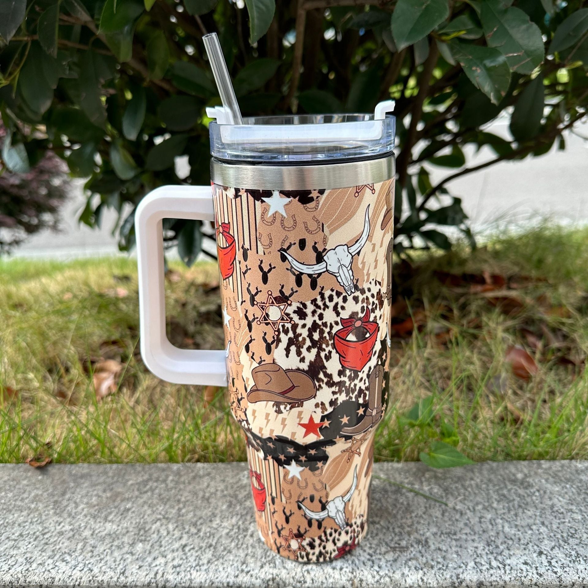 Wholesale Tumbler 40OZ Printed Stainless Steel Thermos Cup Ice Bullies Cup