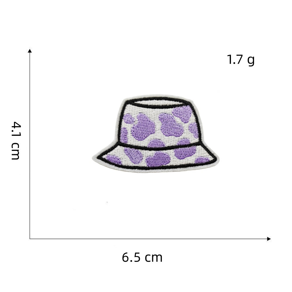 Wholesale Purple Series Iron On Embroidered Patches Decorative Clothing Accessory For Boutique Resale