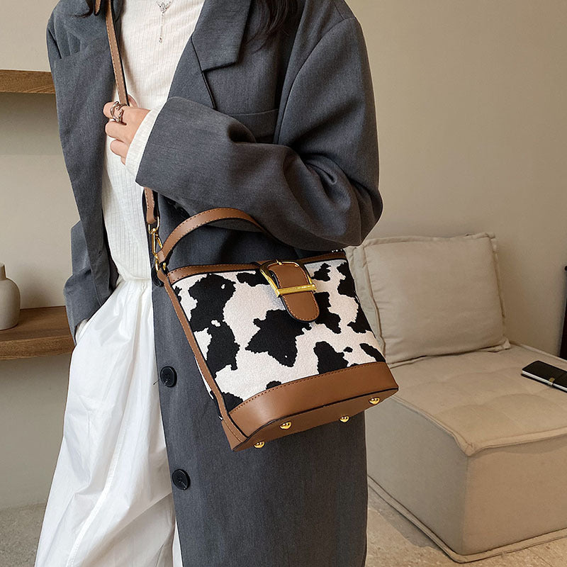 Wholesale Cow Pattern Crossbody Shoulder Bag