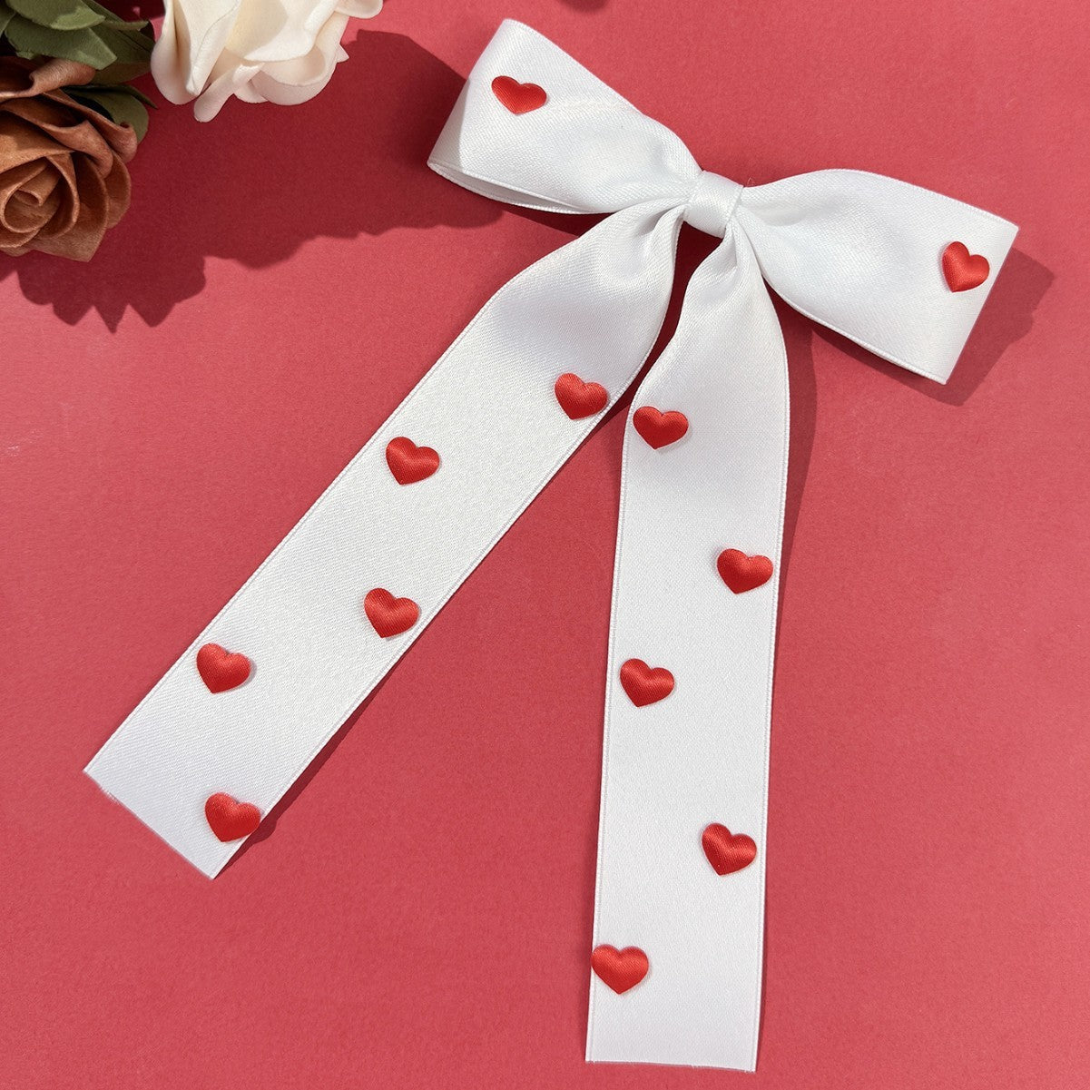 Wholesale Valentine's Day Red Love Bow Ribbon Sweet Girl Cute Back  Fashion Hair Accessories
