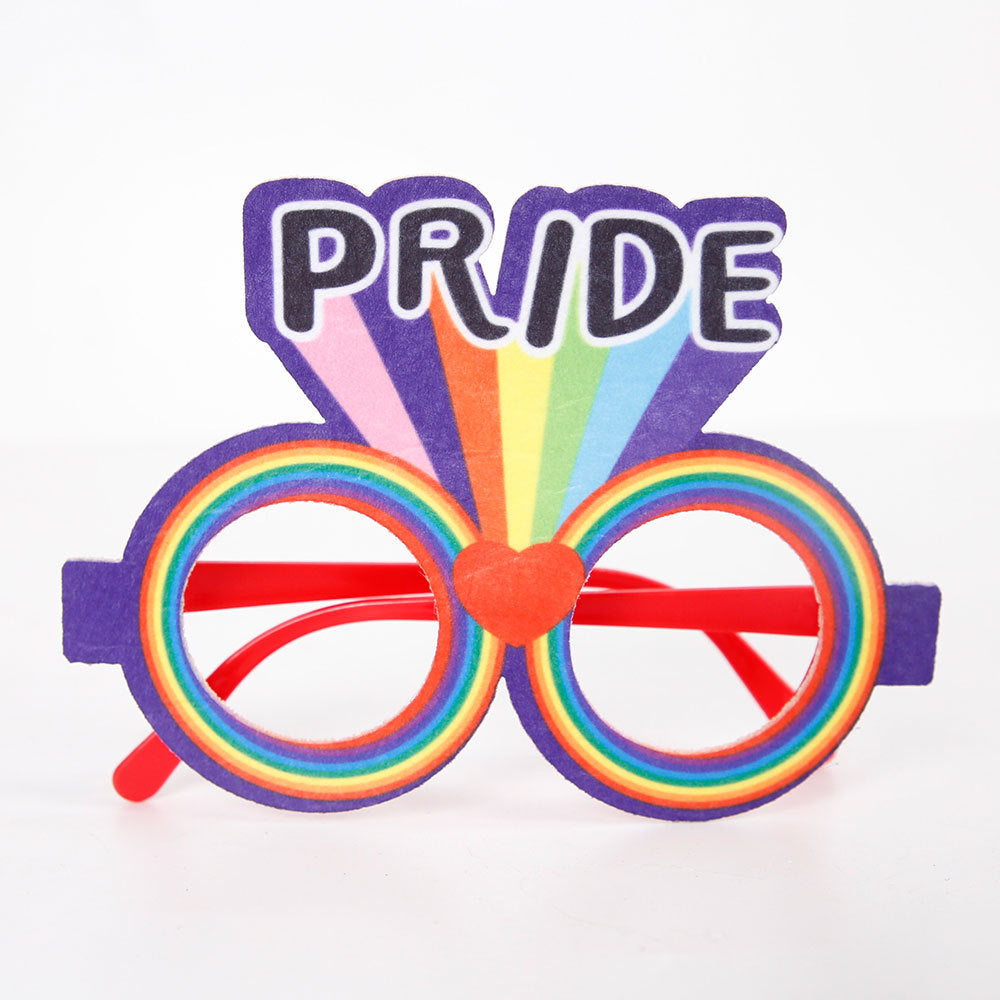 Wholesale party decoration supplies photo props rainbow glasses frame