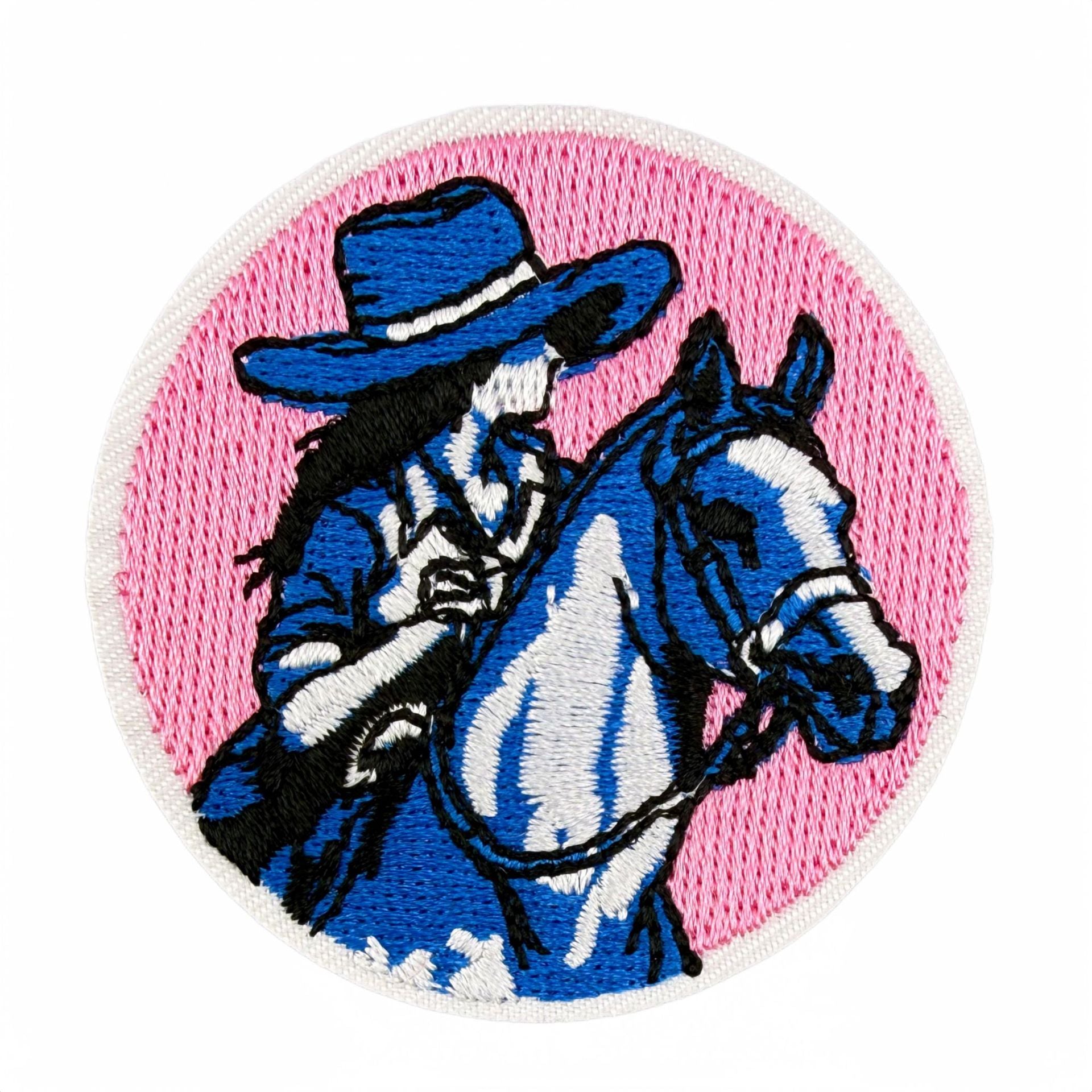 Wholesale Western Cowgirl Embroidered Patches 24 Piece Set Pink Blue Guitar Cow Skull Design DIY Craft Supply For Home Decor And Resale