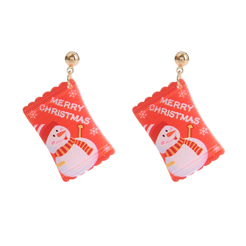 Wholesale Christmas Series Candy Earrings
