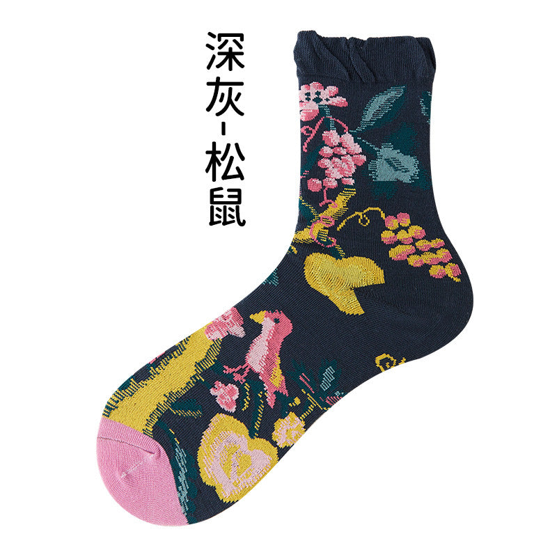 Wholesale British Style Polyester Cotton Socks