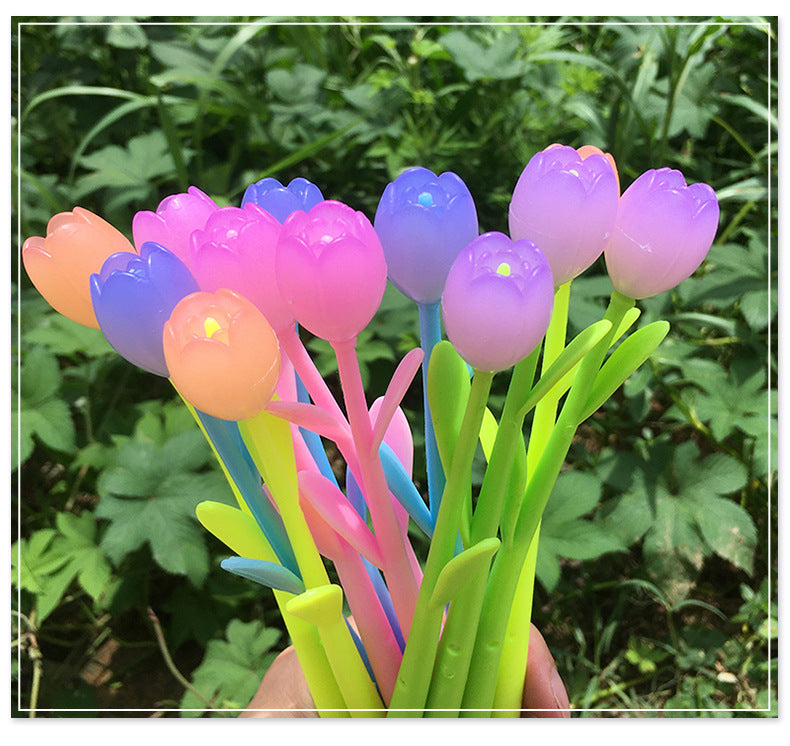 Wholesale Tulip Creative Color Changing Flower Gel Pen