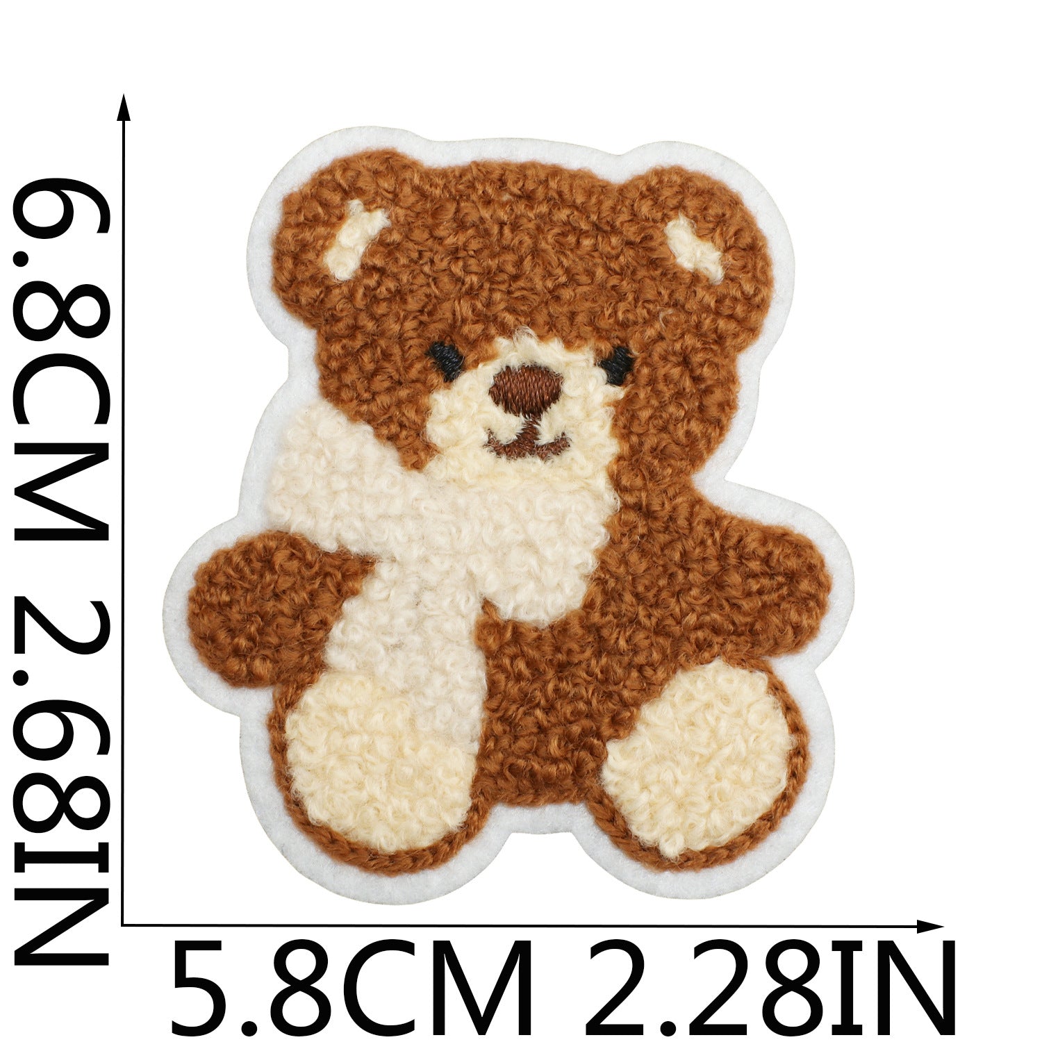 Wholesale Plush cartoon cute bear embroidery DIY Patches