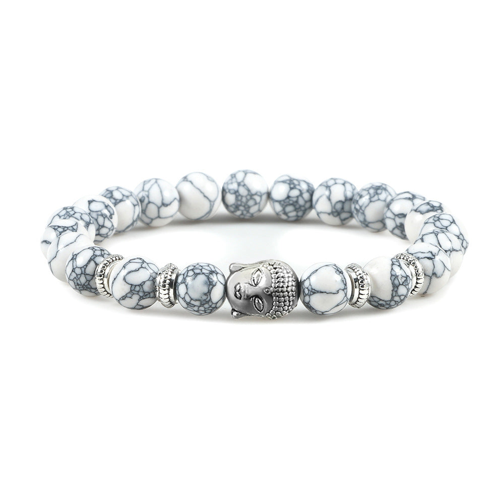 Brazalete de la cabeza de la cabeza de la cabeza del cristal de la buda de los budas de la buda