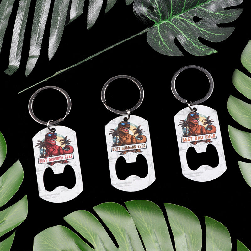 Wholesale Dinosaur Stainless Steel Keychains