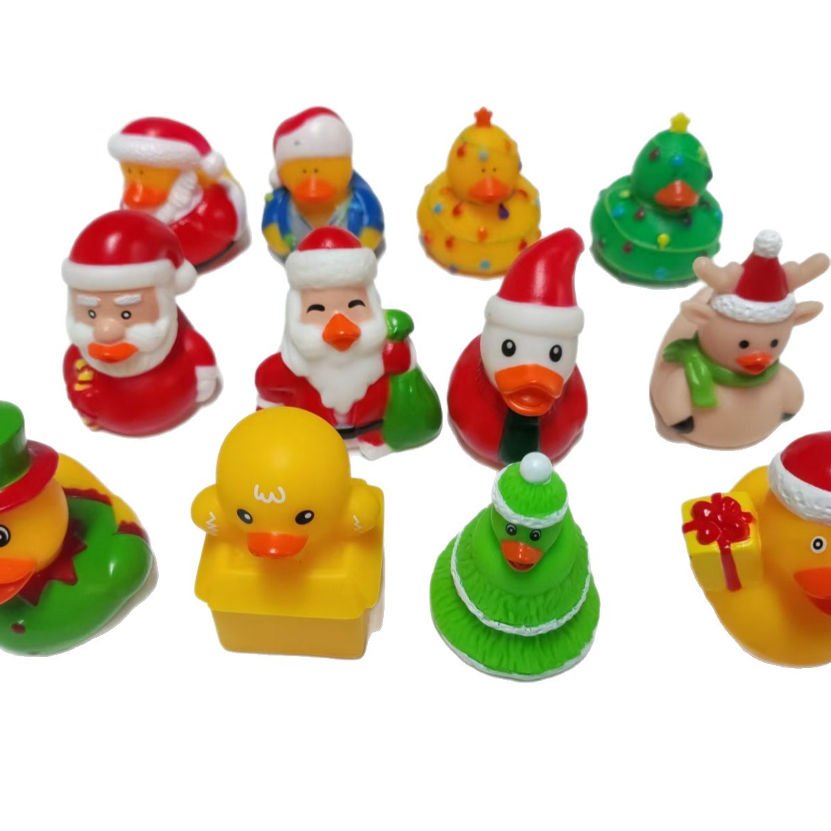 Wholesale 120pcs New Christmas swimming pool duck snowman toy duck