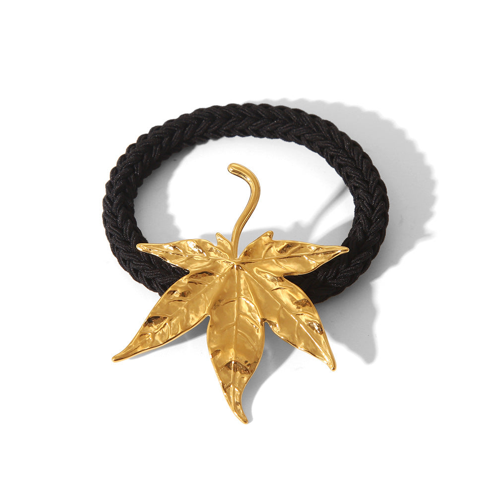 Wholesale headdress women autumn and winter maple leaf hair ring hair accessories