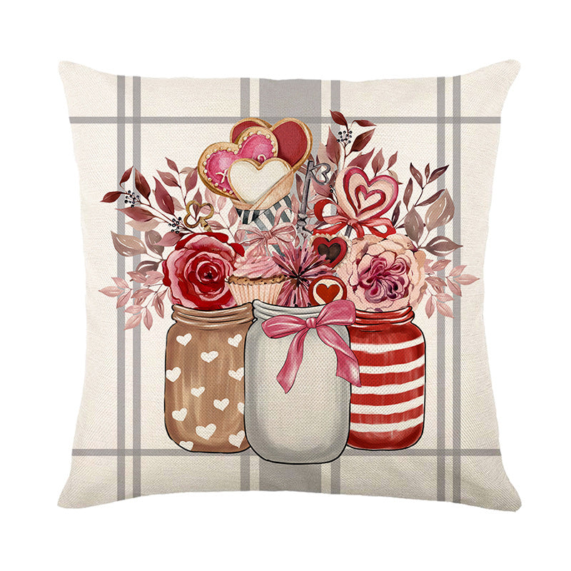 Wholesale Valentine's Day Printed Love Polyester Pillow Covers
