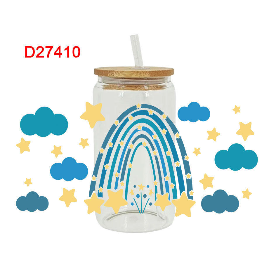 Wholesale UV Transfer Paste Glass Crystal Label Crystal Paste 16OZ UV DTF WRAPS