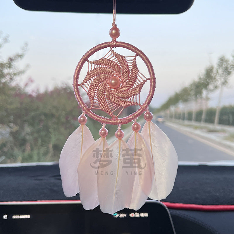 Catcher de ensueño de adornos de coche de plumas al por mayor