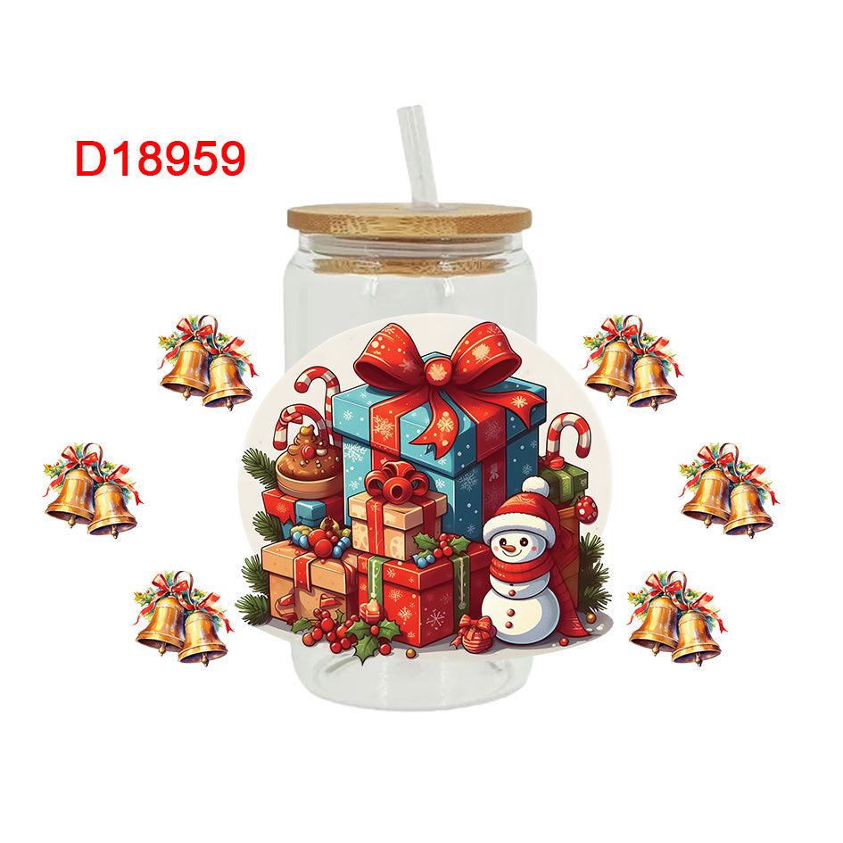 Wholesale Christmas 16oz Cup UV DTF Wraps