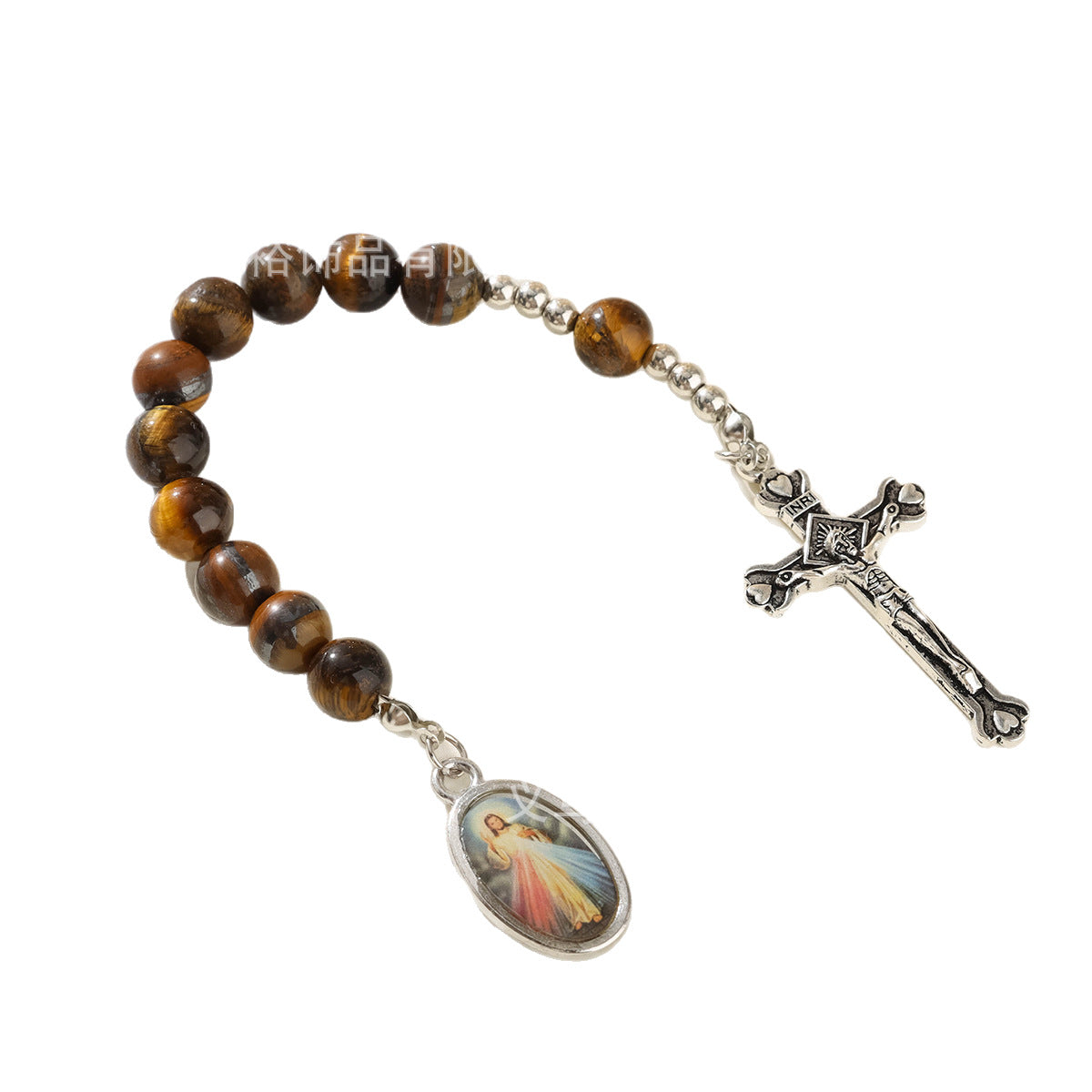 Wholesale Tiger Eye Rosary Prayer Gemstone Bracelet