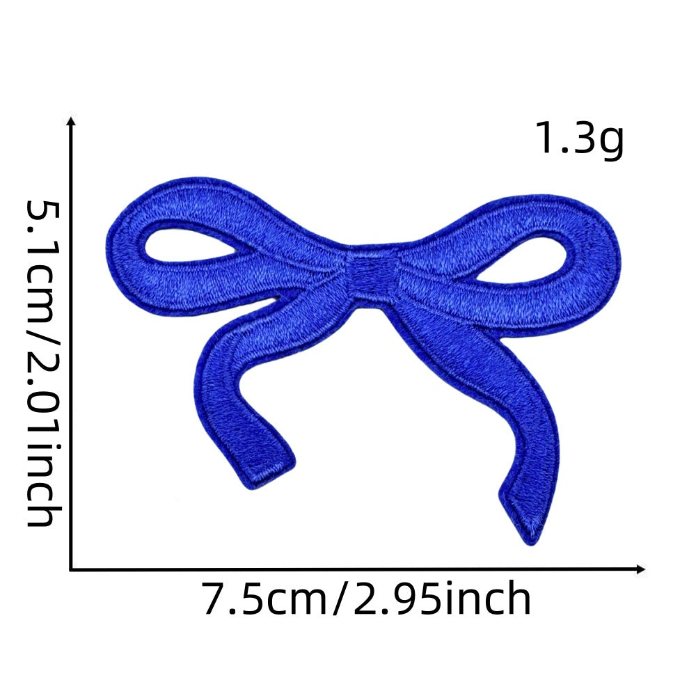 Wholesale Colorful bow embroidery DIY Patches