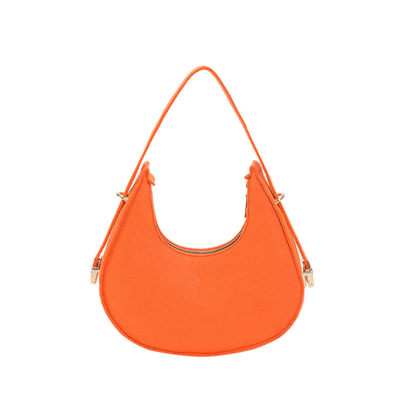 Wholesale Solid Color Plaid Underarm Shoulder Bag Handbag