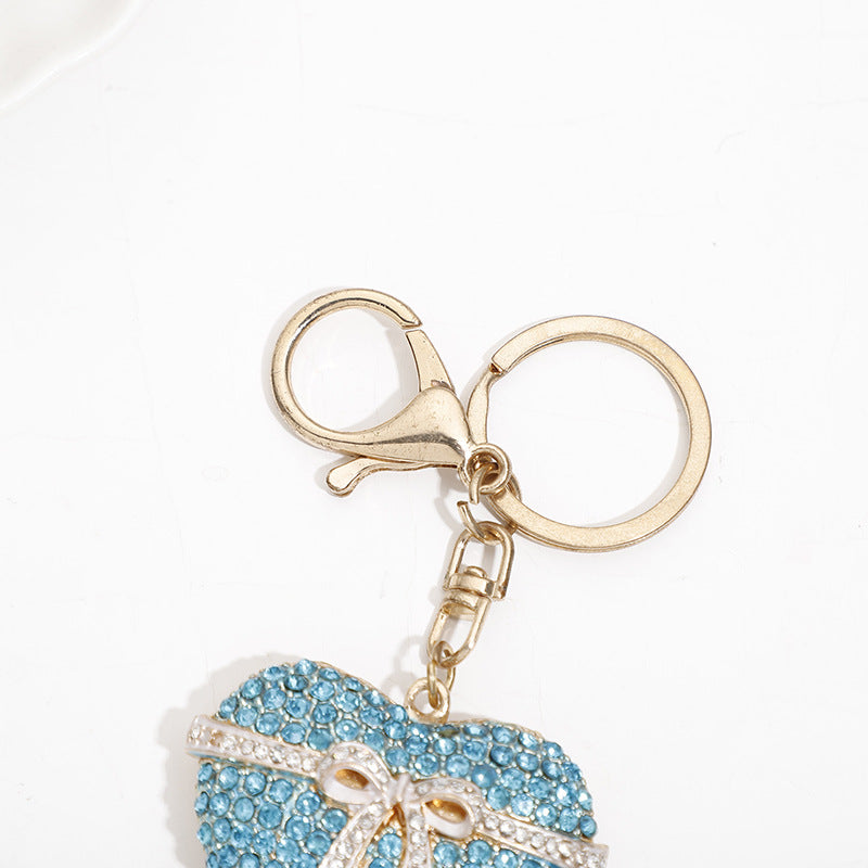 Wholesale Zinc Alloy Rhinestone Love Keychain