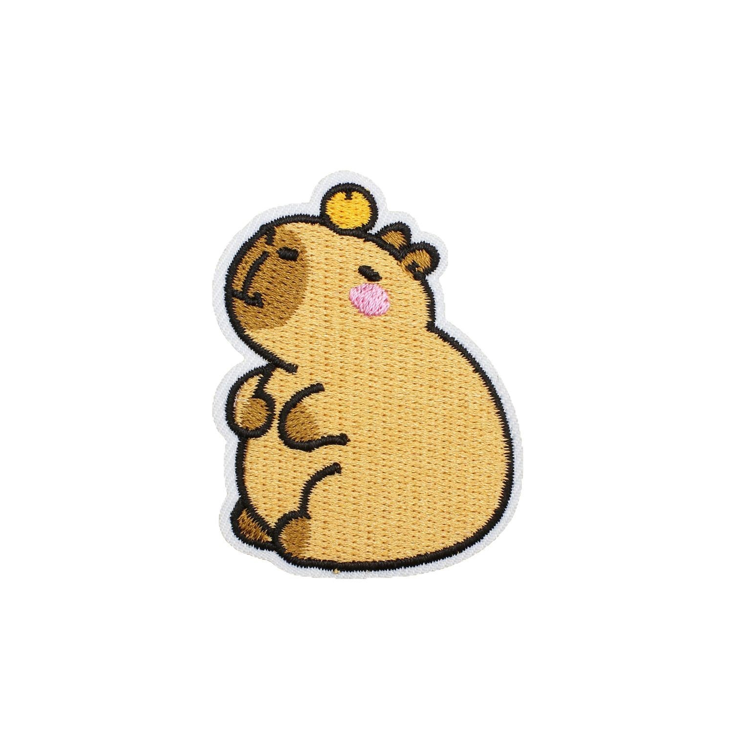 Wholesale Cartoon Capybara Embroidered Patch Decorative Accent For Clothing Stylish Gift For Boutique Resale