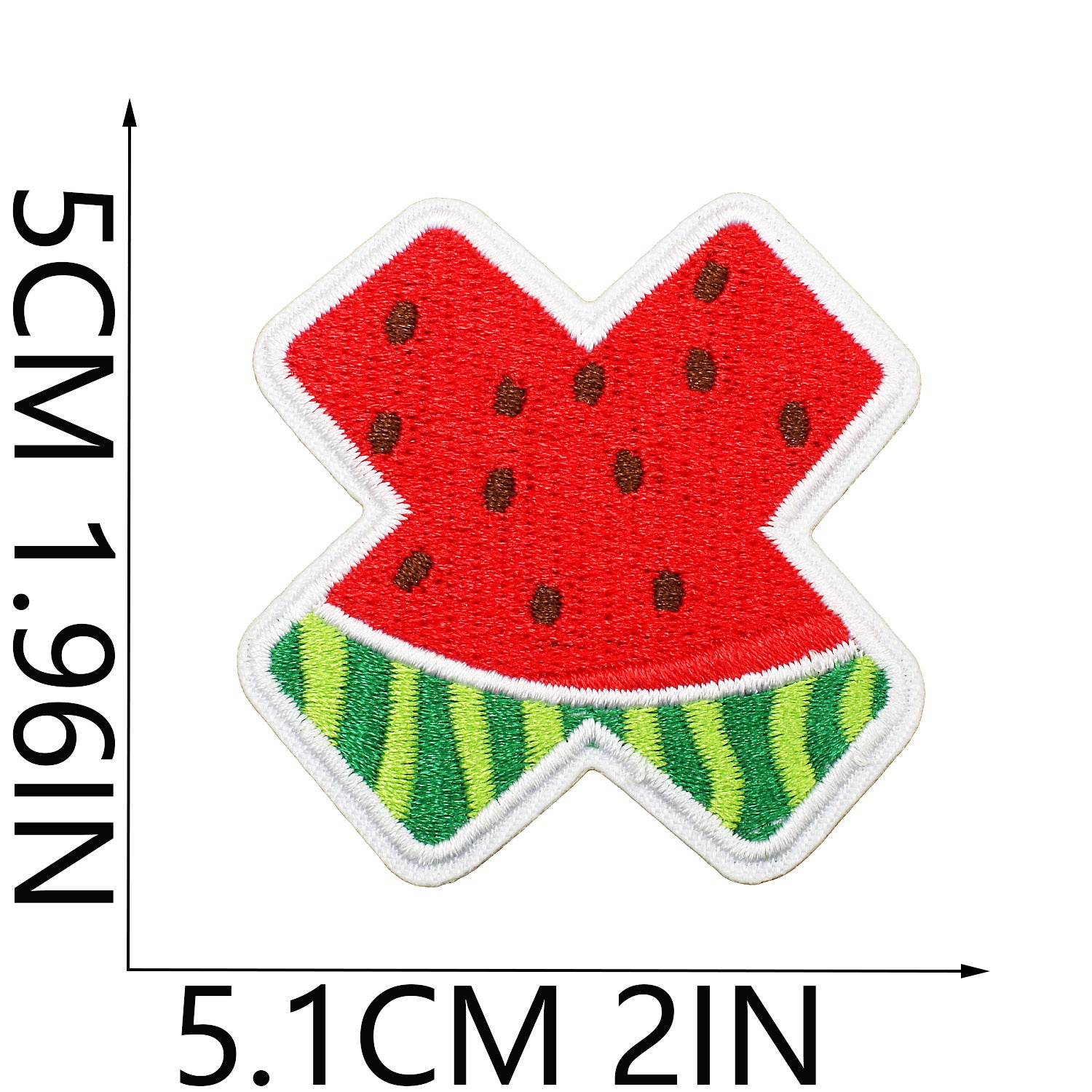 Wholesale Embroidered Watermelon Alphabet Patch Set 26 Letter Appliques For Clothing Bags And DIY Decoration