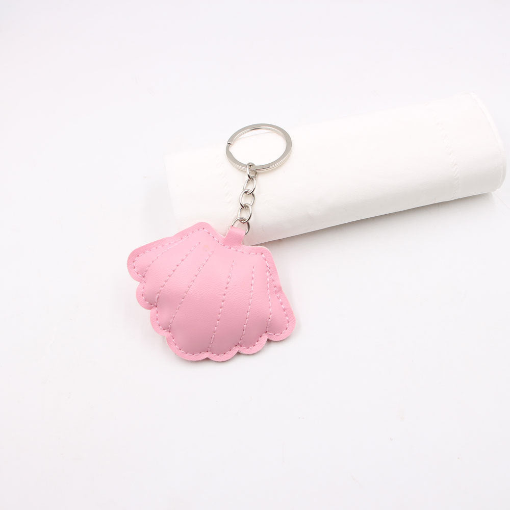 Wholesale Gold Padded Shell Leather Bag Charm Keychain For Car Key Purse Lanyard Fashion Accessory