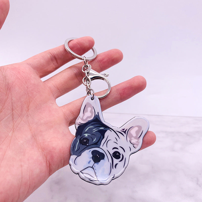 Wholesale of Cute Dog Acrylic Keychains
