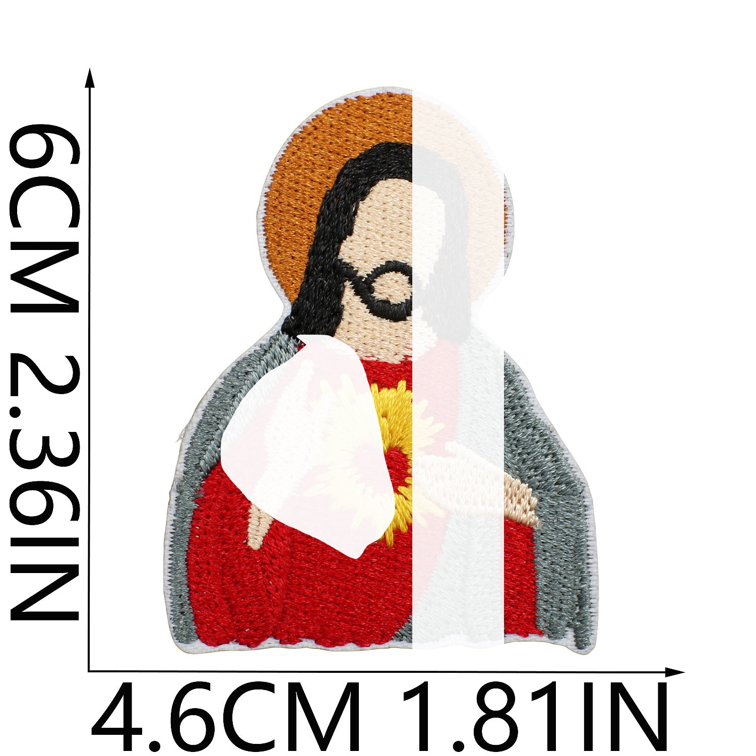 Wholesale Trendy Embroidered Iron On Patch Art Portrait DIY Decorative Clothing Accessory Craft Supply