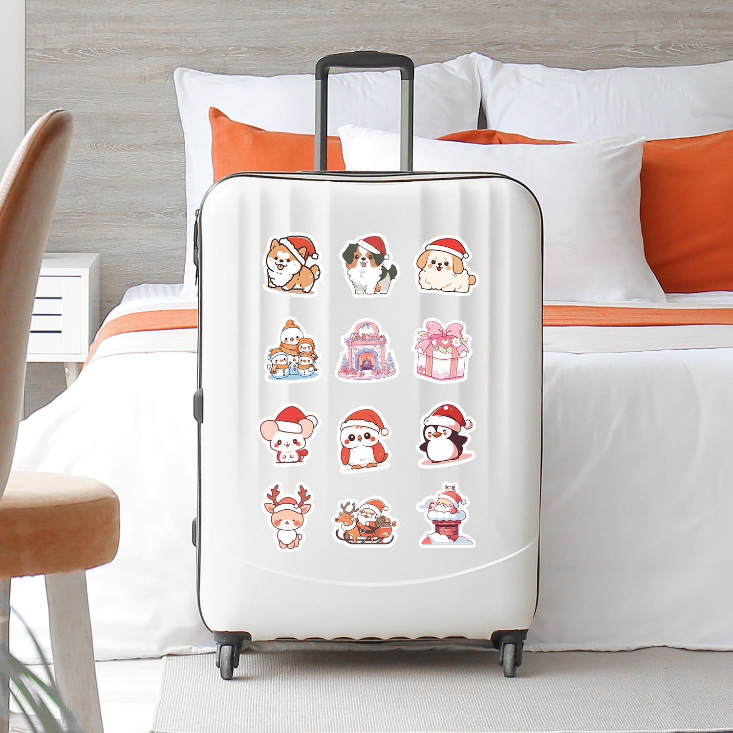 Wholesale 50pcs Christmas Graffiti Sticker Pack Children' s Cute Luggage Stickers