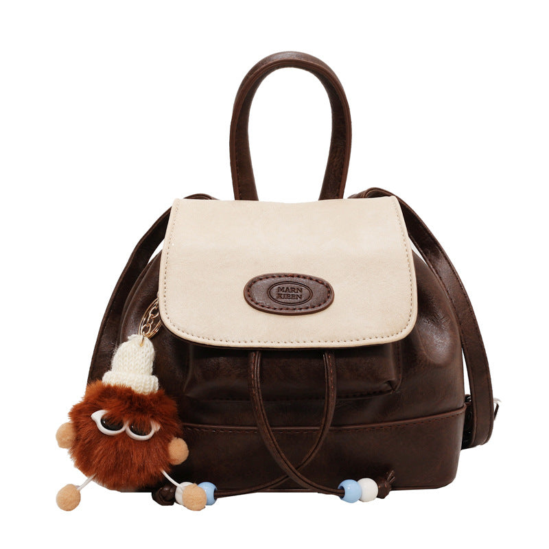 Wholesale 2023 Versatile Denim Stitching PU Backpack