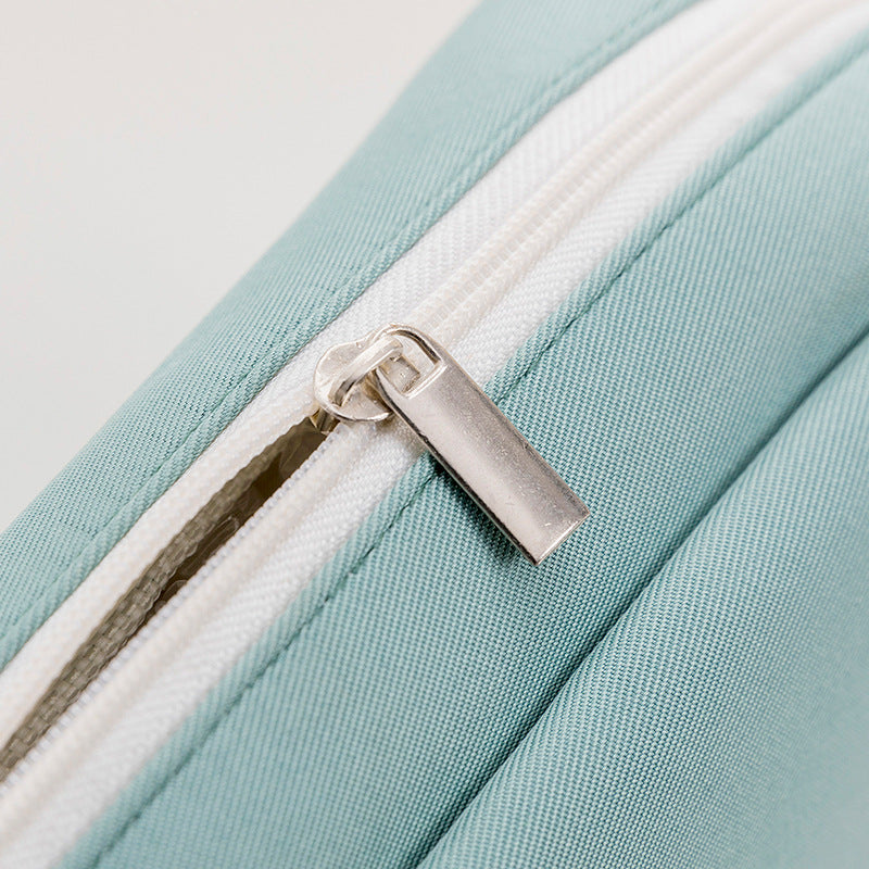 Wholesale Leather Solid Color Large Capacity Pencil Case