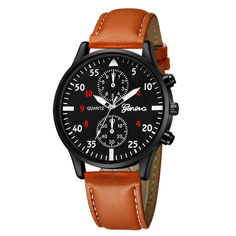 Wholesale PU Strap Men's Versatile Fashion Watch