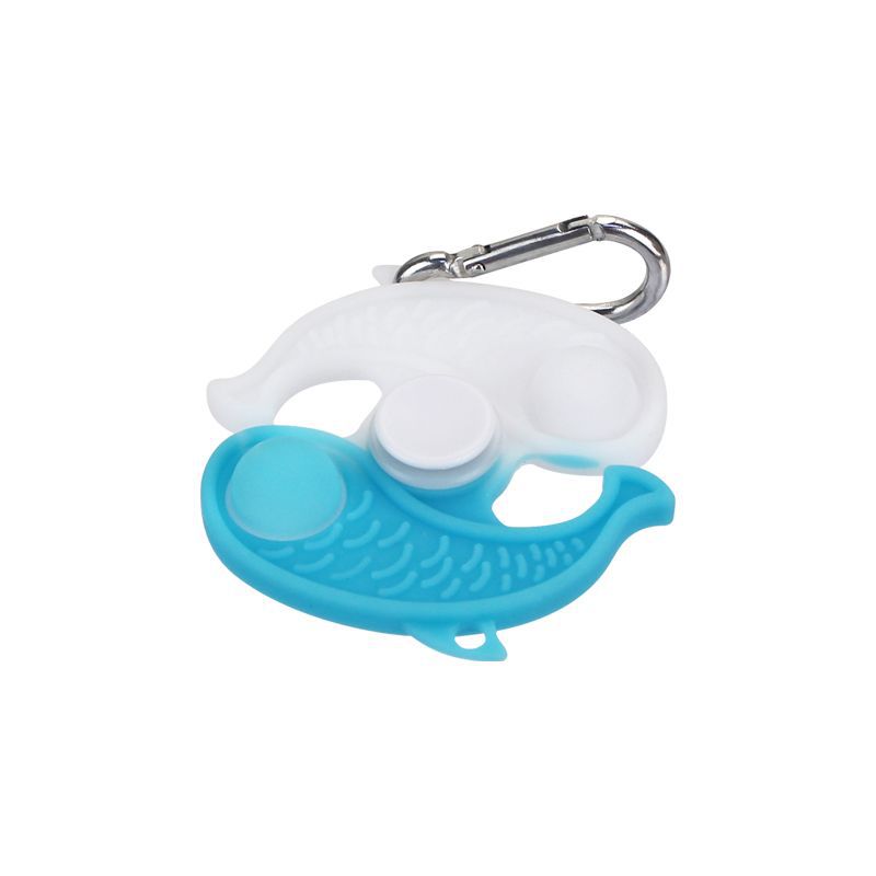 Wholesale Silicone Finger Fun Bubble Fun Cartoon Keychain