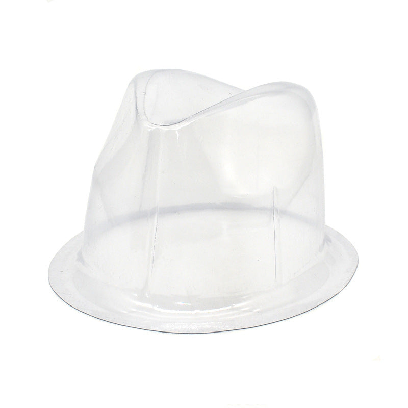 Wholesale pvc plastic hat straw hat protective transparent hat holder